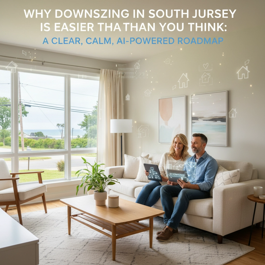 Modern home in South Jersey, symbolizing downsizing and a fresh start Modern home in South Jersey, symbolizing downsizing and a fresh start