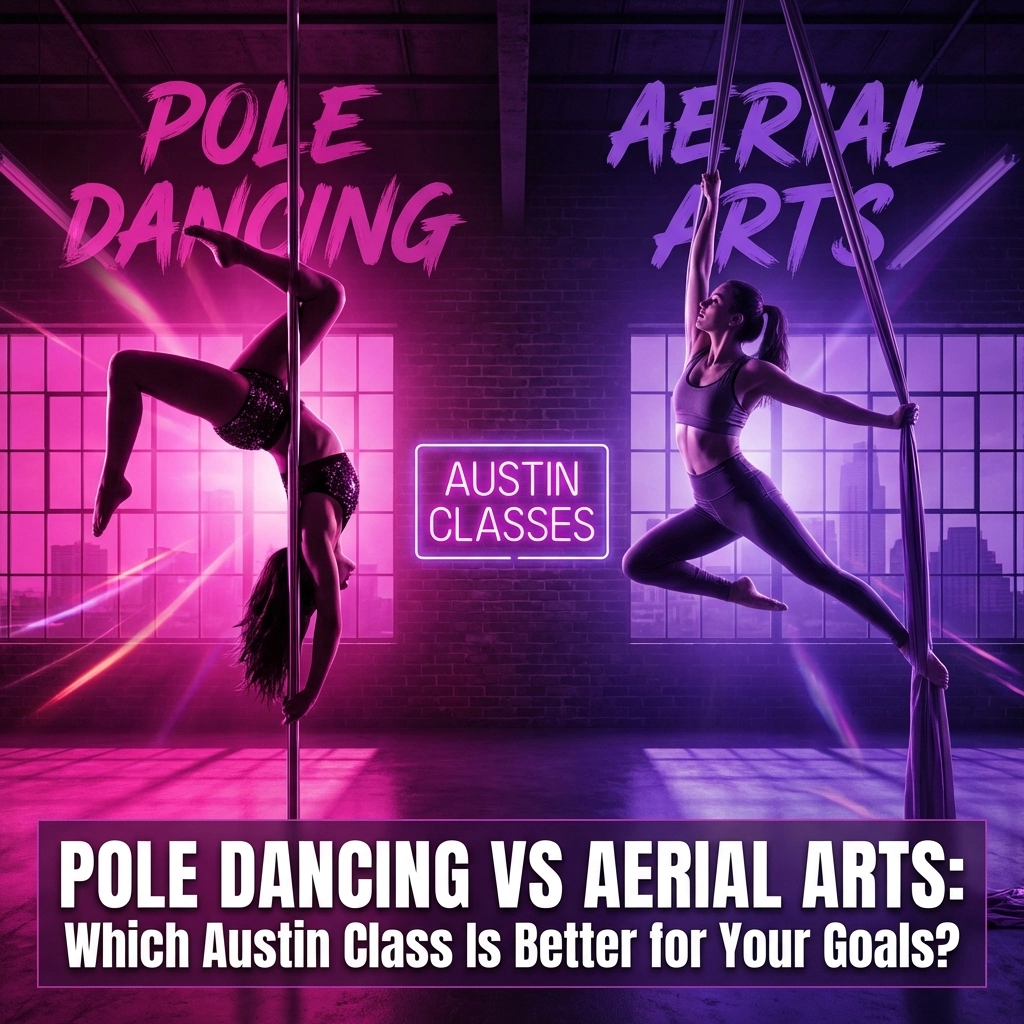 [HERO] Pole Dancing vs Aerial Arts: Which Austin Class Is Better for Your Goals?
