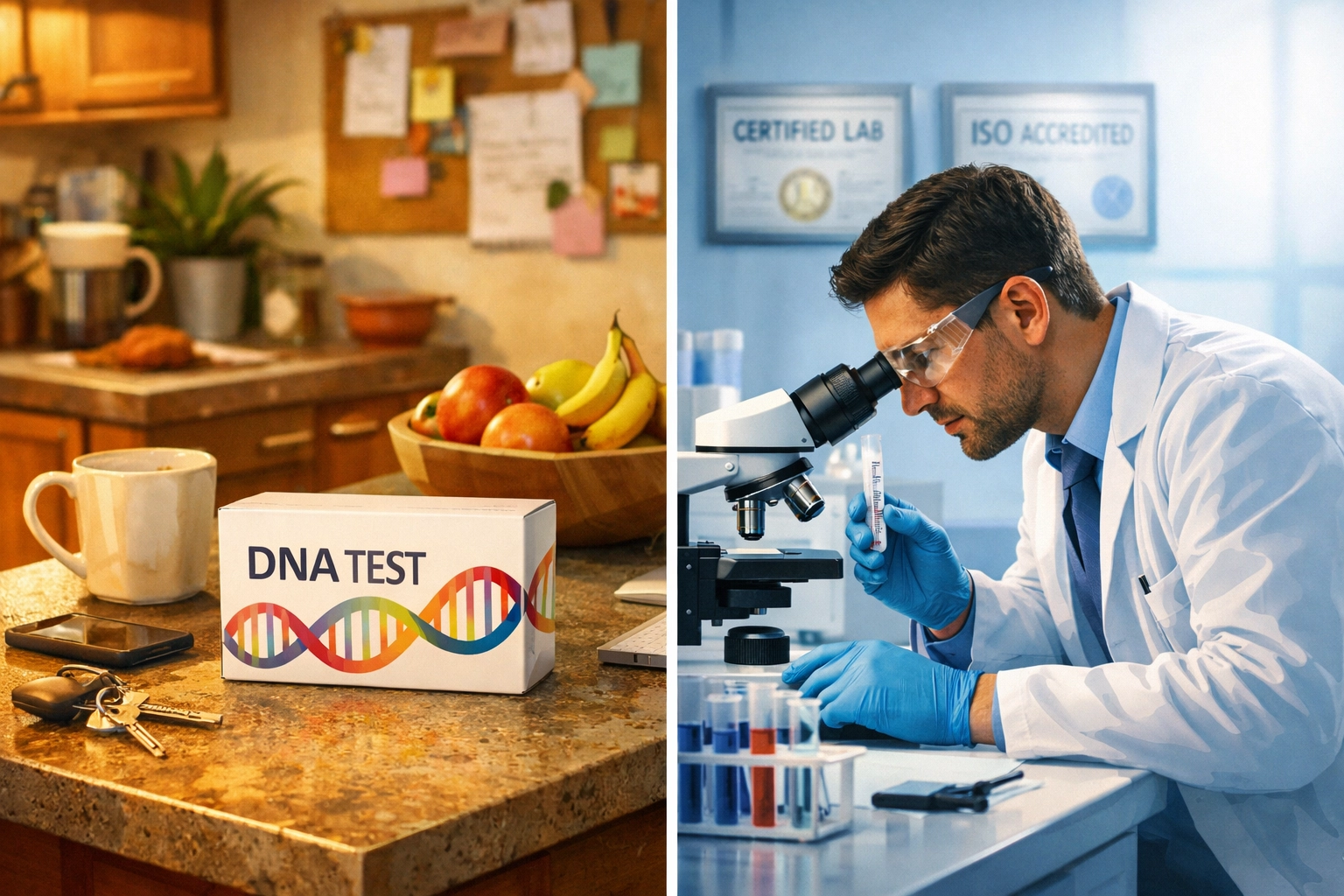 Comparison of home DNA testing kit versus accredited laboratory for court-ordered paternity tests