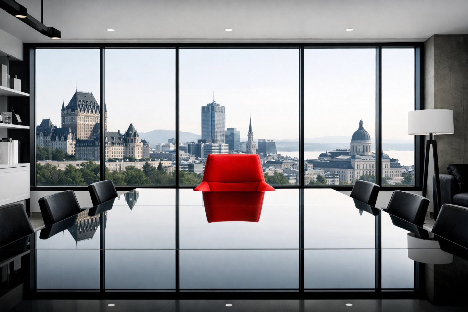 Vue urbaine de Québec illustrant la réussite d'un projet d'achat immobilier stratégique.