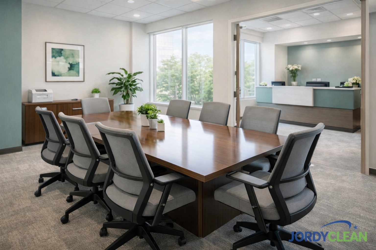 Clean professional office suite in Ramsey NJ with polished consultation space