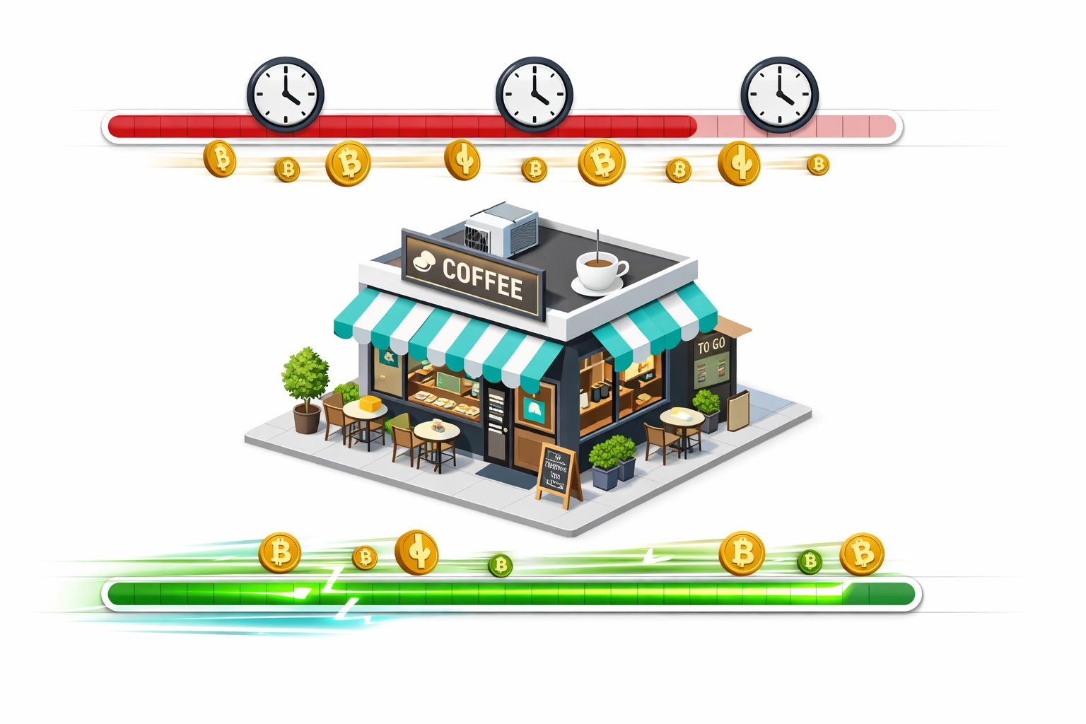 Small business crypto payment settlement speed comparison between traditional processors and Larecoin