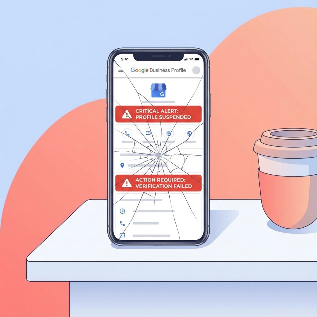 Illustration of Google Maps 3‑pack showing plumber near me and electrician Durham results