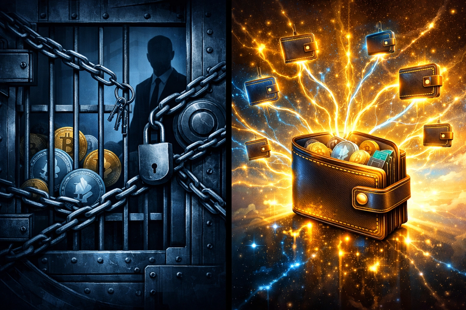 Custodial wallet vs self-custody master wallet with sub-wallets for crypto merchants