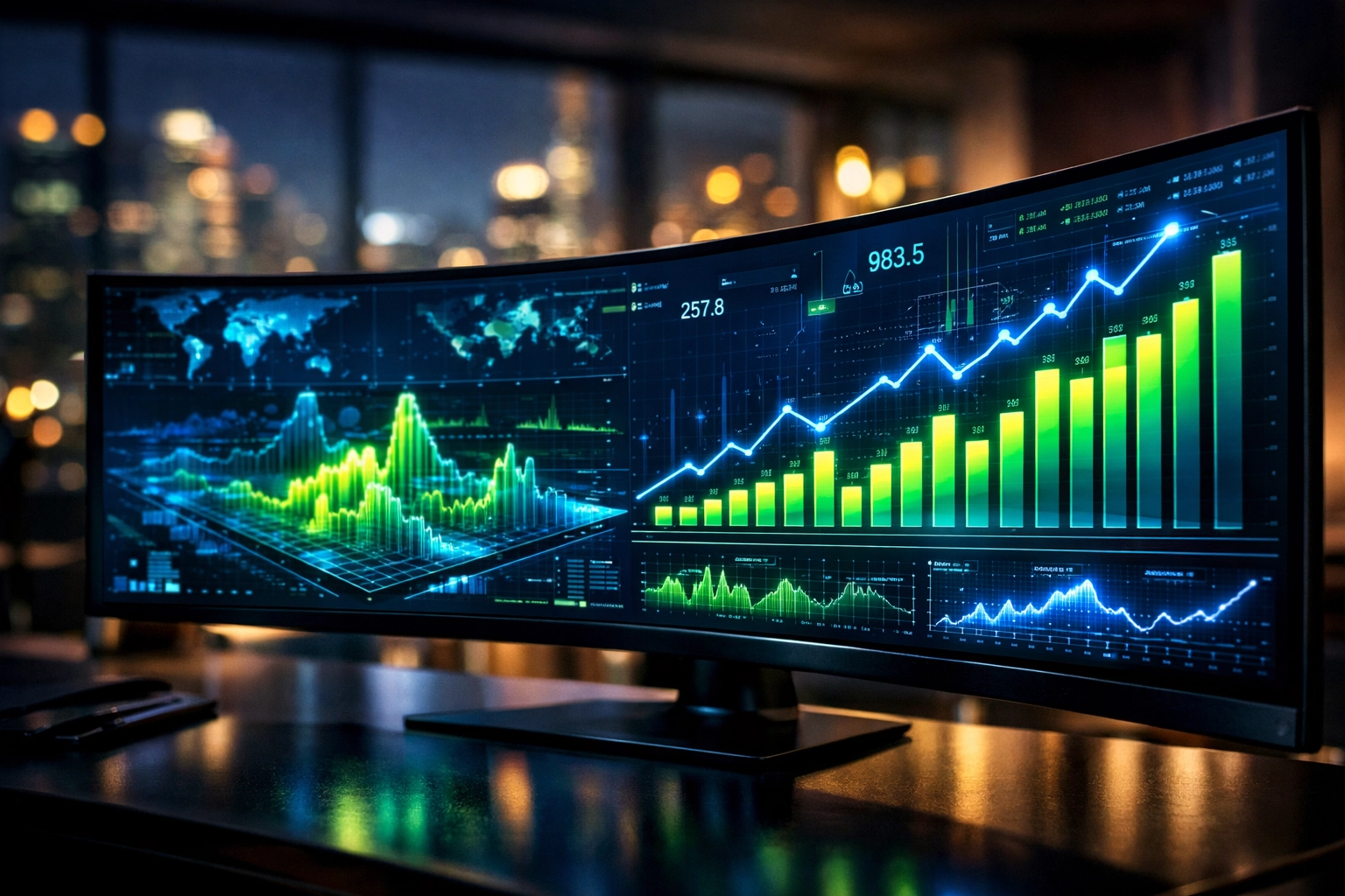 Professional digital marketing dashboard displaying real-time NIL conversion data and ROI metrics.