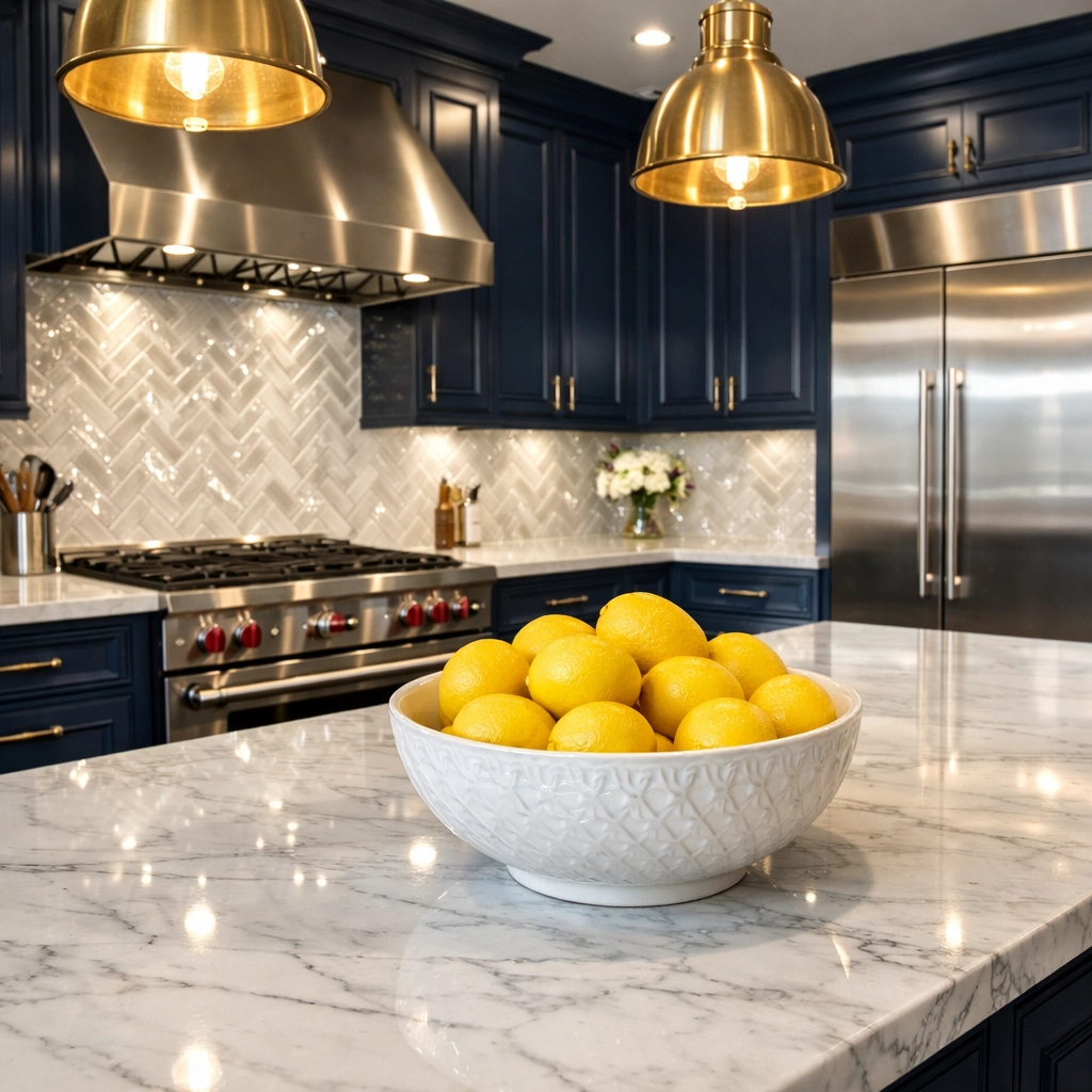 Immaculate luxury kitchen in Littleton demonstrating the results of a professional deep-dive clean
