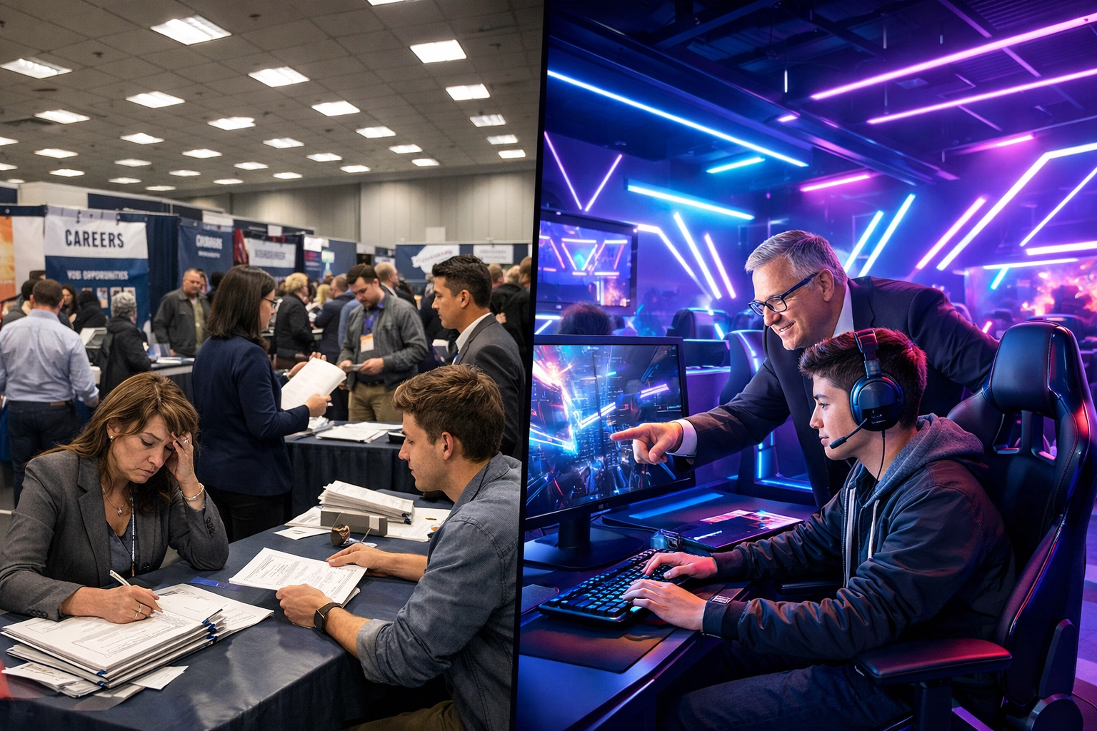 Traditional college recruiting vs modern high school esports talent development approach