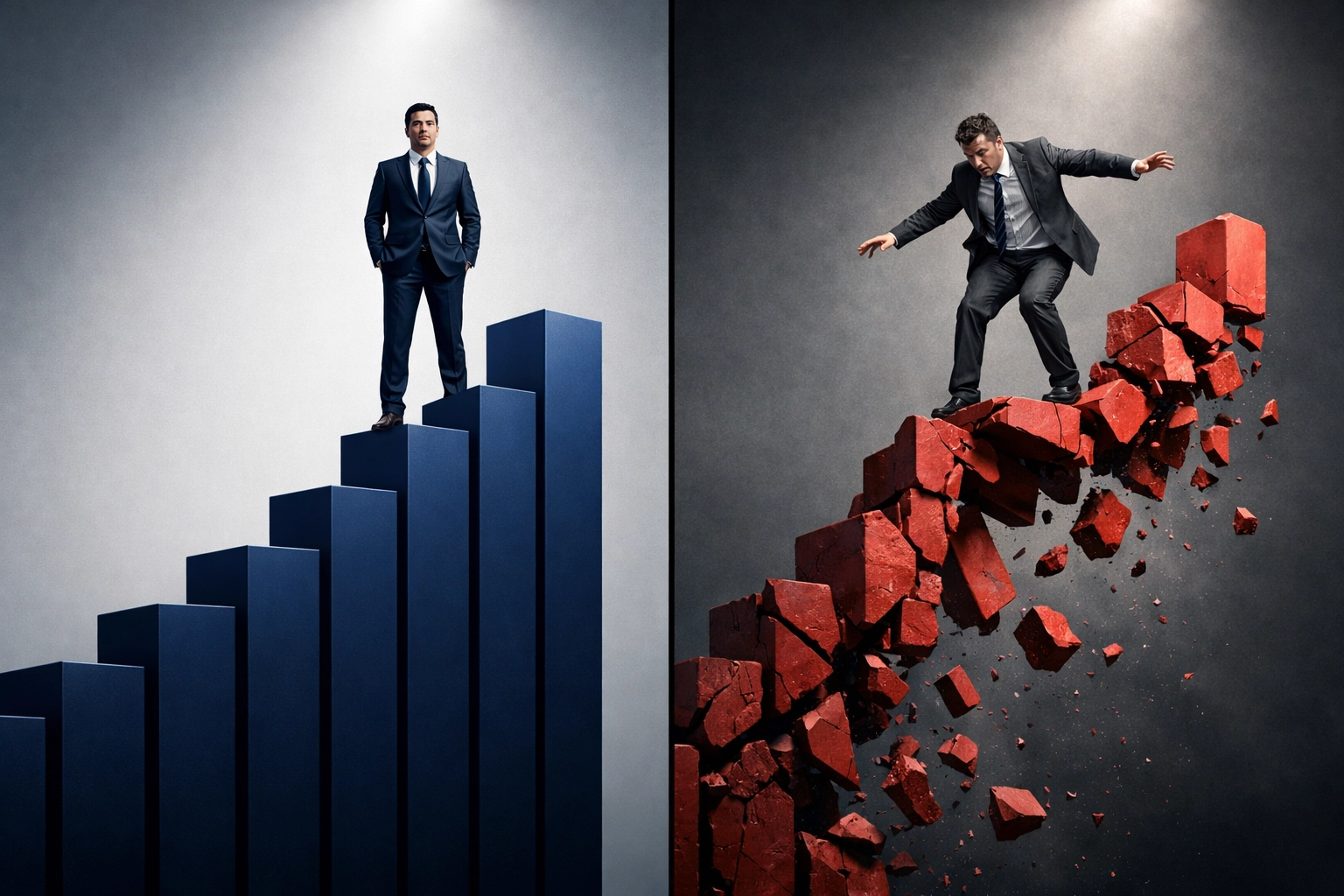 Split view of investor confidence versus market uncertainty in AI spending debate