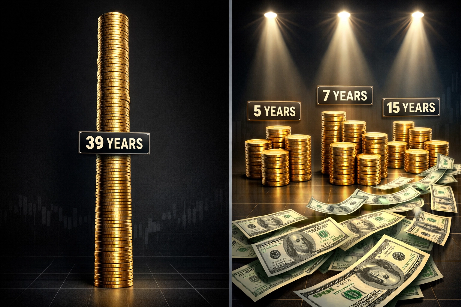 Cost segregation comparison showing accelerated depreciation schedules versus standard 39-year timeline