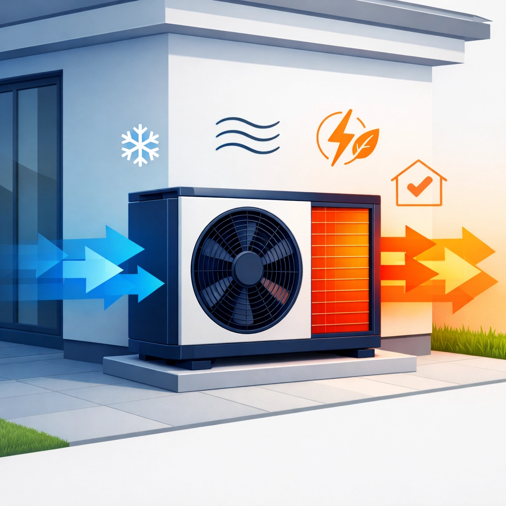 Sustainable air source heat pump installation for energy-efficient home heating in Guildford and Farnham.