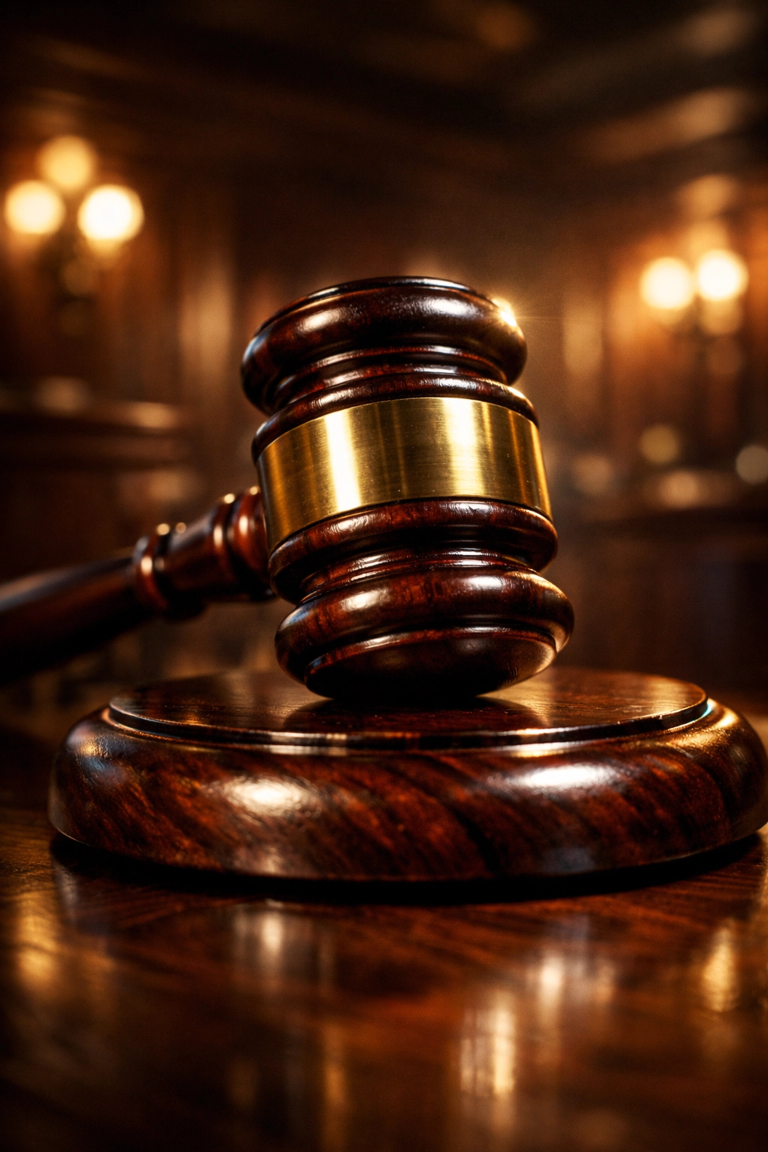 An auctioneer’s gavel in a professional setting, representing the speed of property auctions London for sellers.