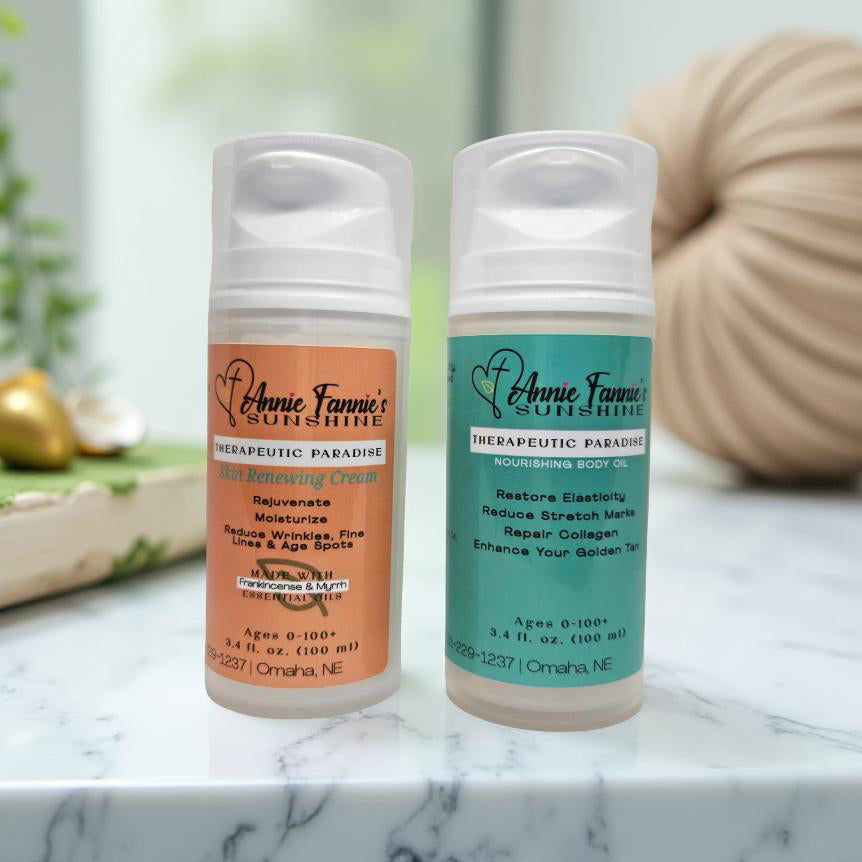 Tone Skin Duo including Nourishing Body Oil and Skin Renewing Cream