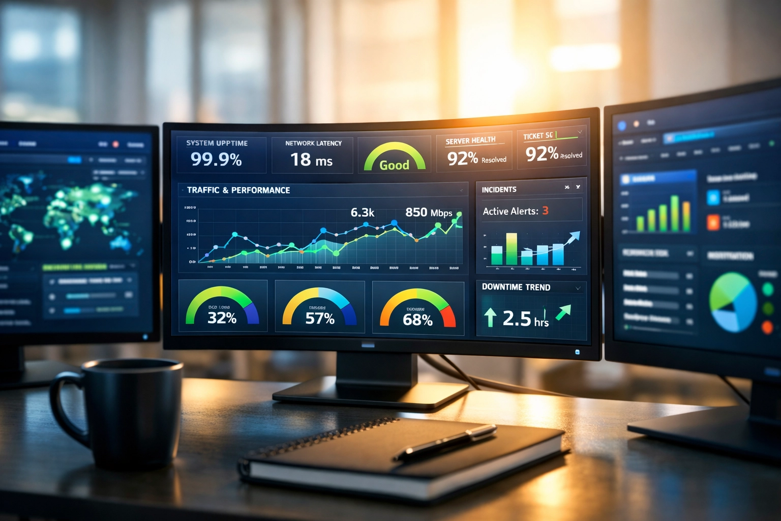 ServiceNow ITAM dashboard displaying real-time KPIs and license utilization metrics for cost optimization