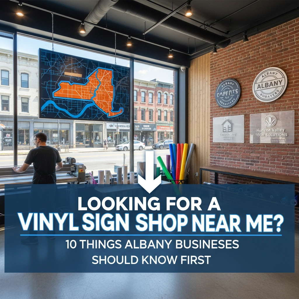 Looking For a Vinyl Sign Shop Near Me? Here Are 10 Things Albany Businesses Should Know First
