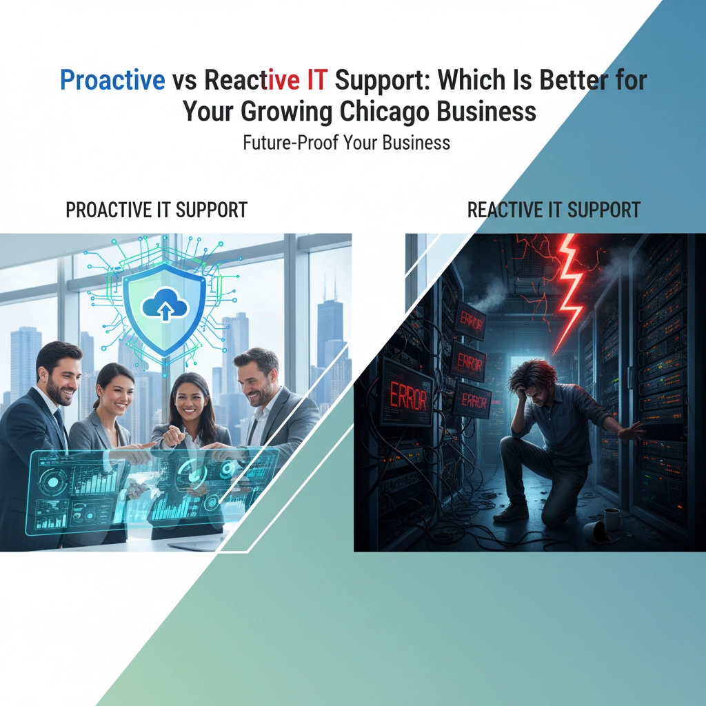 Proactive vs Reactive IT Support: Which Is Better for Your Growing Chicago Business?