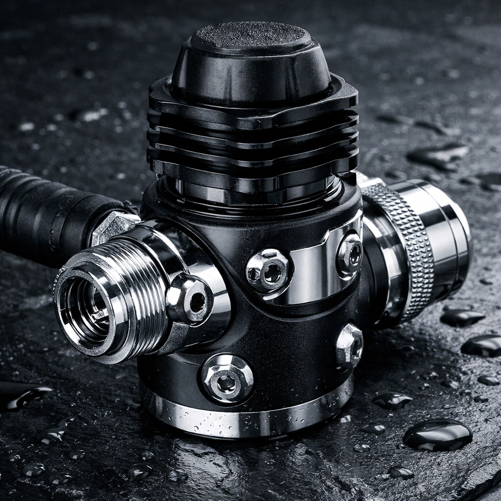 Kaltwasser-Atemregler erste Stufe für verlässliche Sicherheit beim Tauchen im See.