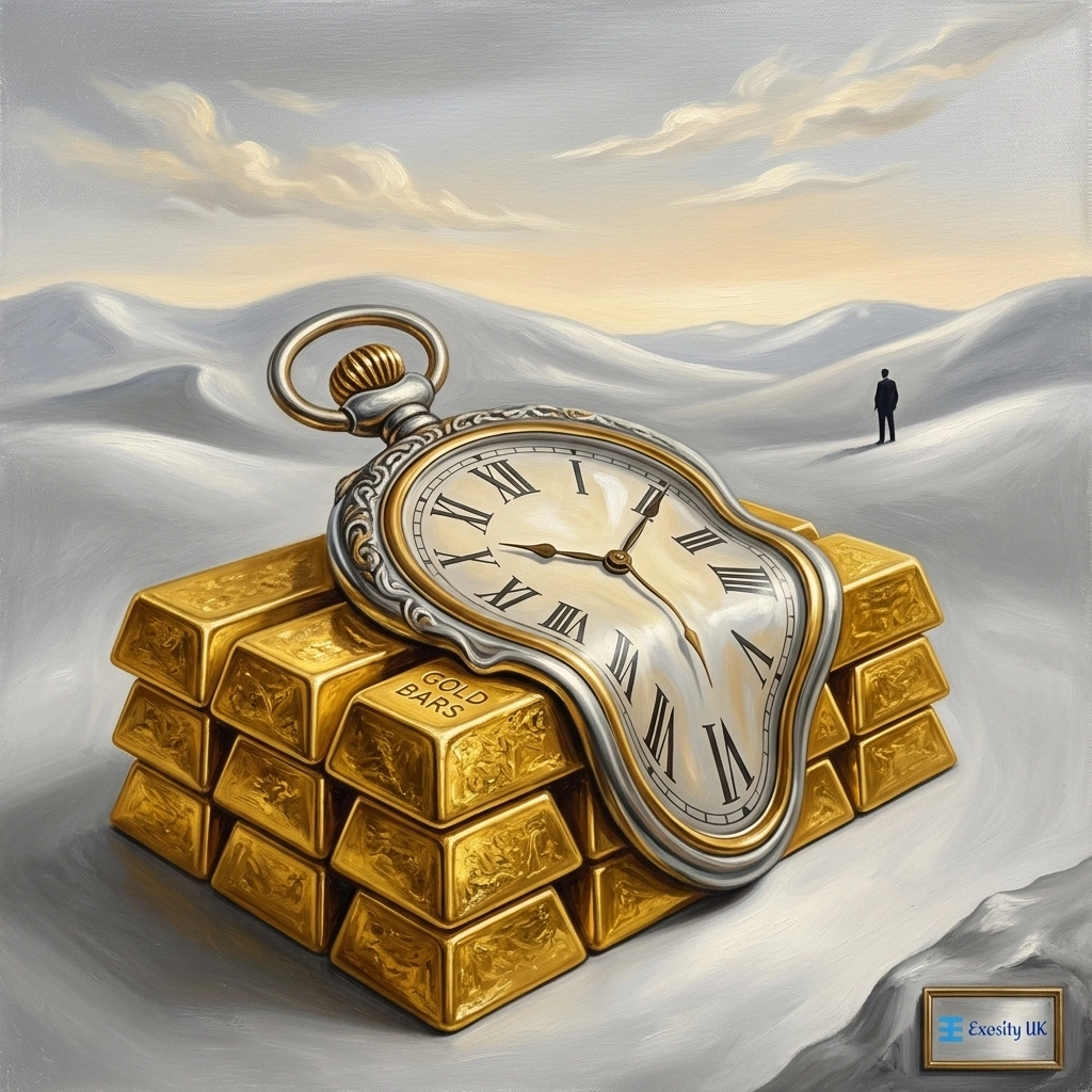 Melting Watch Over Gold