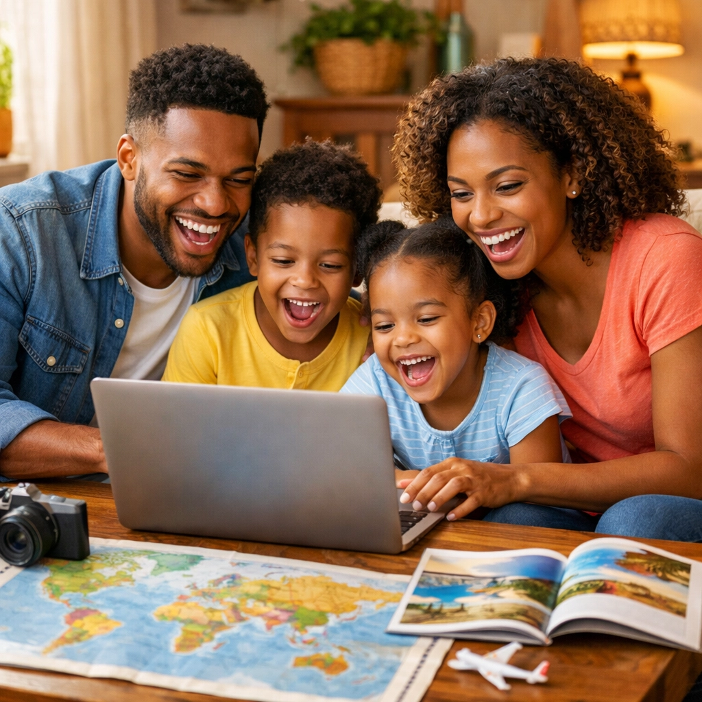 Family planning 2026 summer vacation together using travel planning service at home