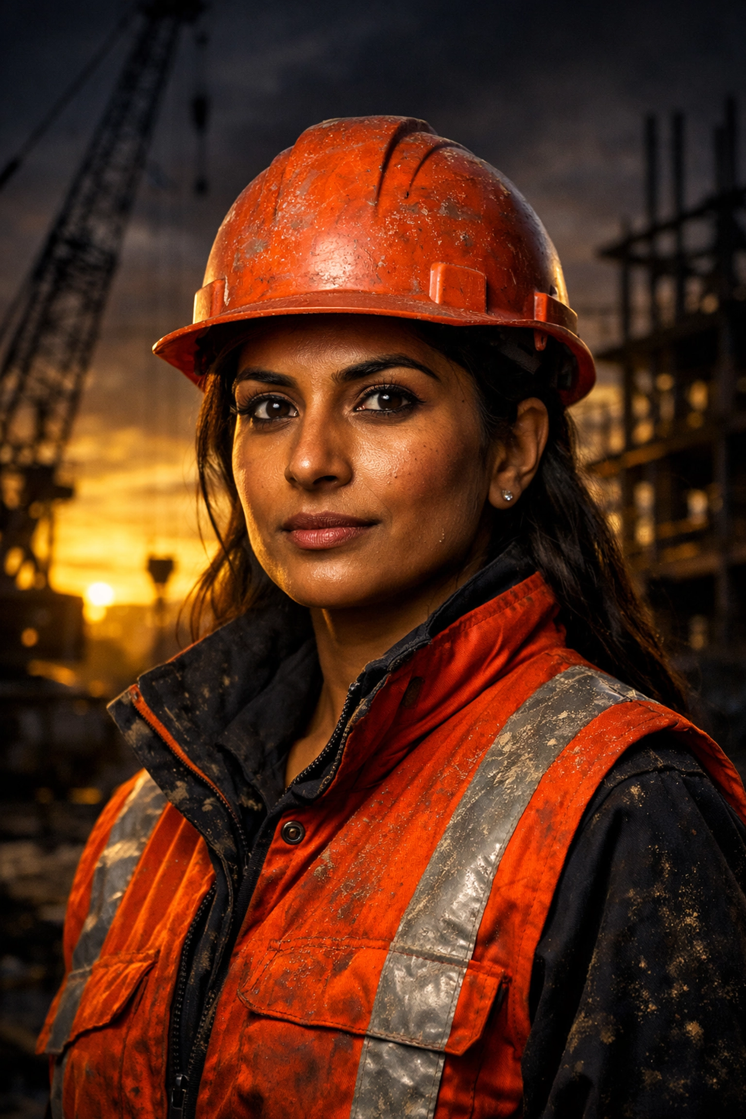A site manager at a real estate development firm overseeing a construction site for sustainable growth.