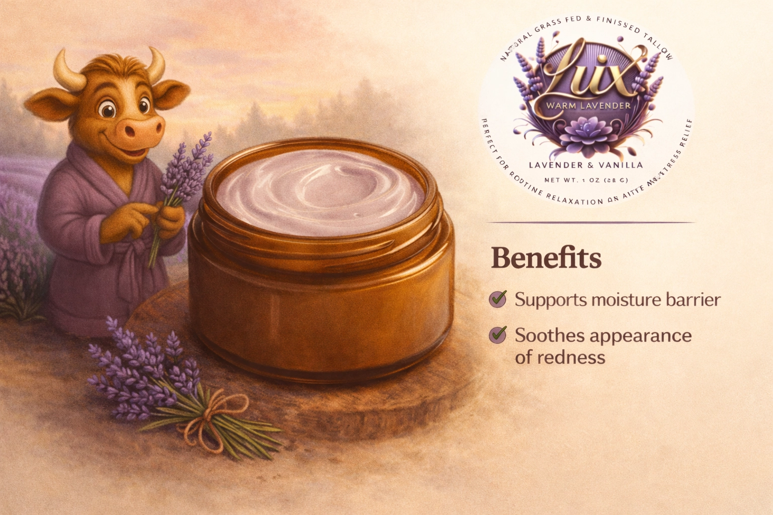 Lux Warm Lavender balm benefits