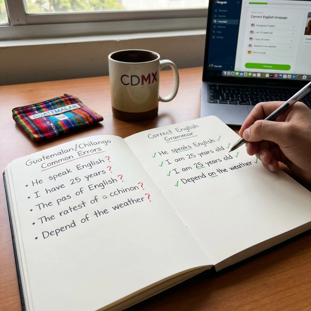 5 Errores Comunes de Gramática en Inglés Que Cometen Guatemaltecos y Chilangos (Y Cómo Corregirlos)