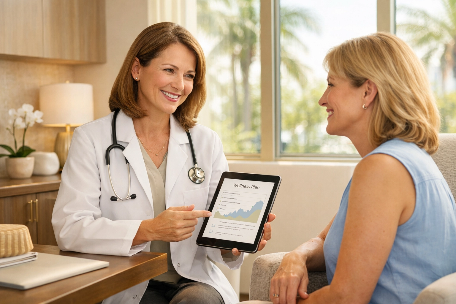 Personalized medical consultation for restorative weight loss at a Boca Raton wellness clinic.