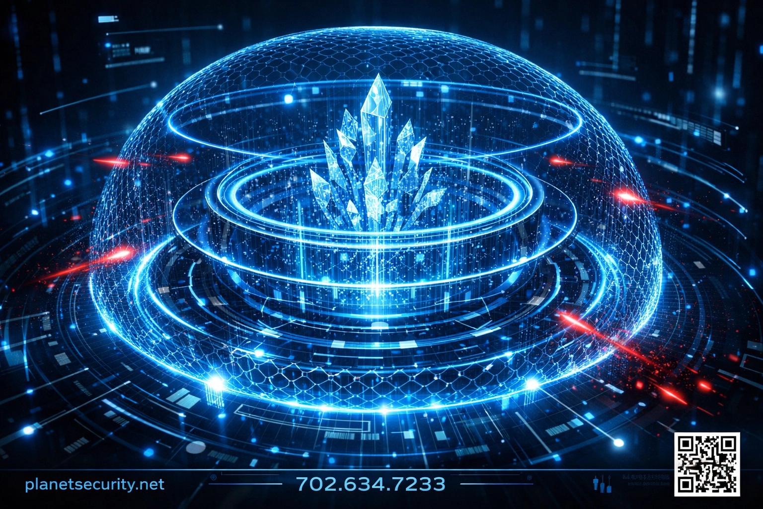 Digital security fortress representing zero-trust SRA firewalls protecting sensitive CUI in a protected enclave.