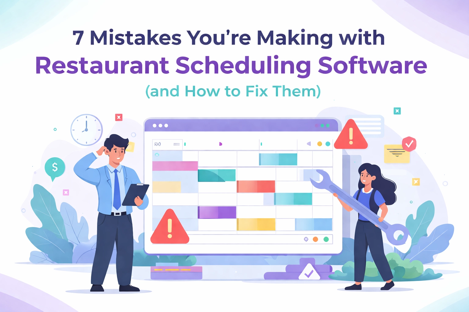 7 Mistakes You're Making with Restaurant Scheduling Software (and How to Fix Them)
