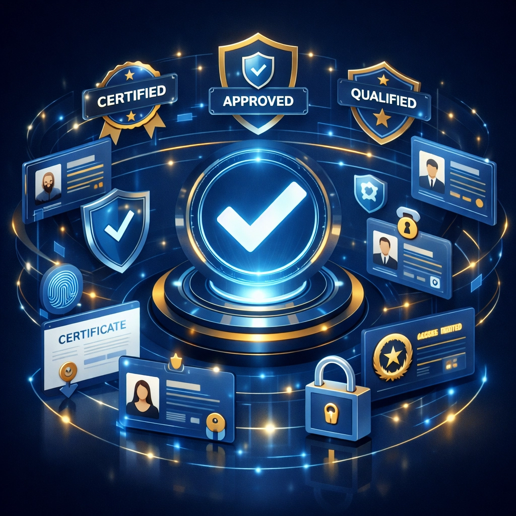 ServiceNow implementation partner certification verification with CIS credentials and security badges