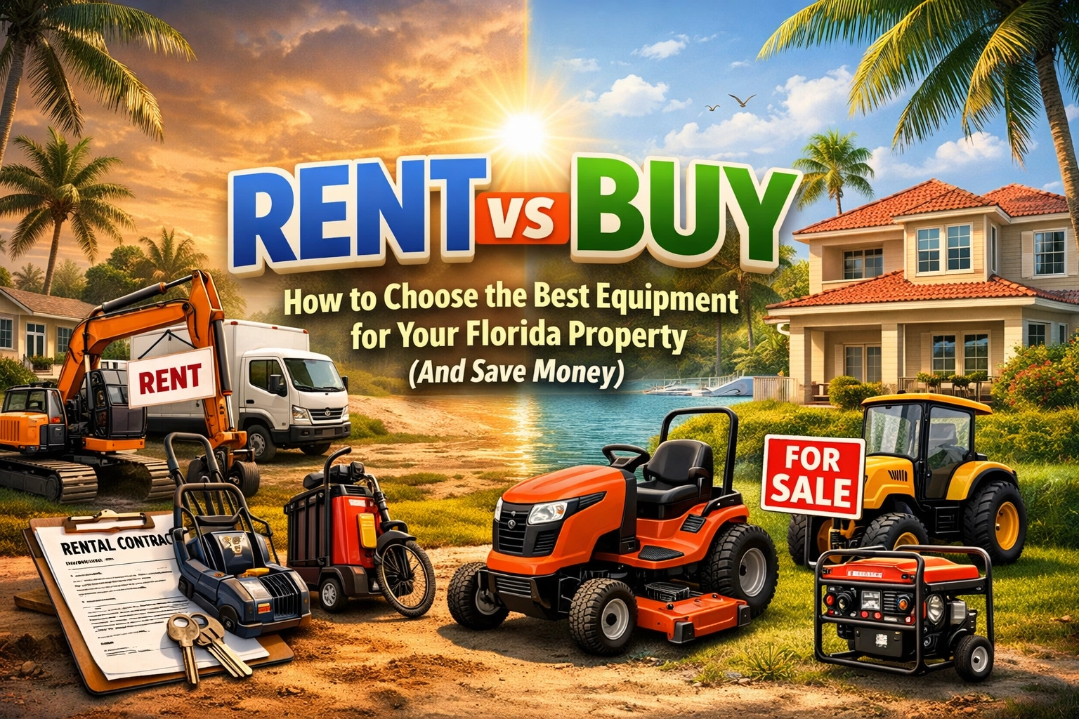 [HERO] Rent vs Buy: How to Choose the Best Equipment for Your Florida Property (And Save Money)