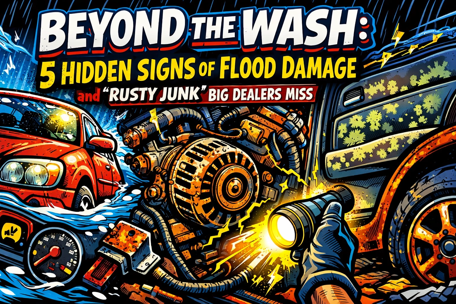 Beyond the Wash: 5 Hidden Signs of Flood Damage and 'Rusty Junk' Big Dealers Miss