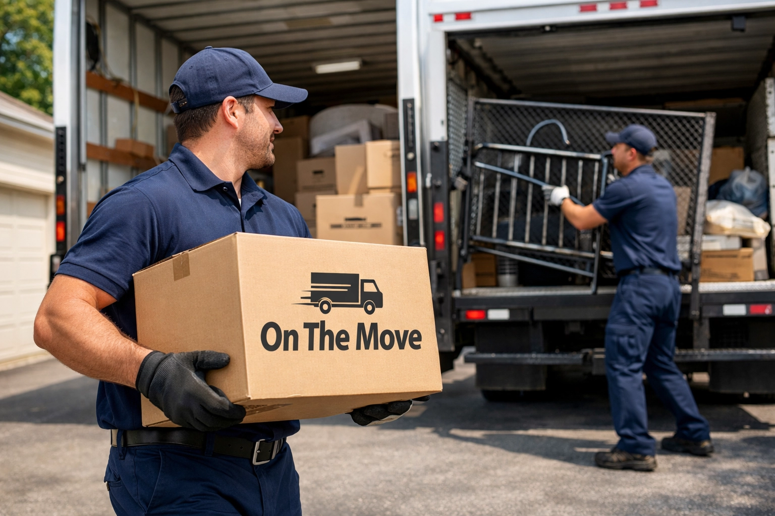 Efficient moving and packing combined with junk removal Durham Region in a single trip.