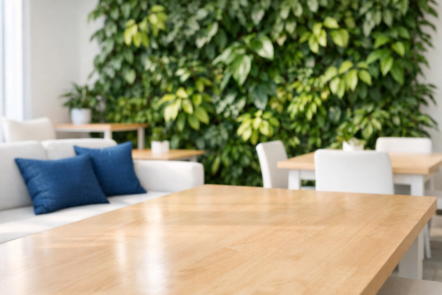 Clean eco-friendly office workspace in Concord MA maintained by professional janitorial services.