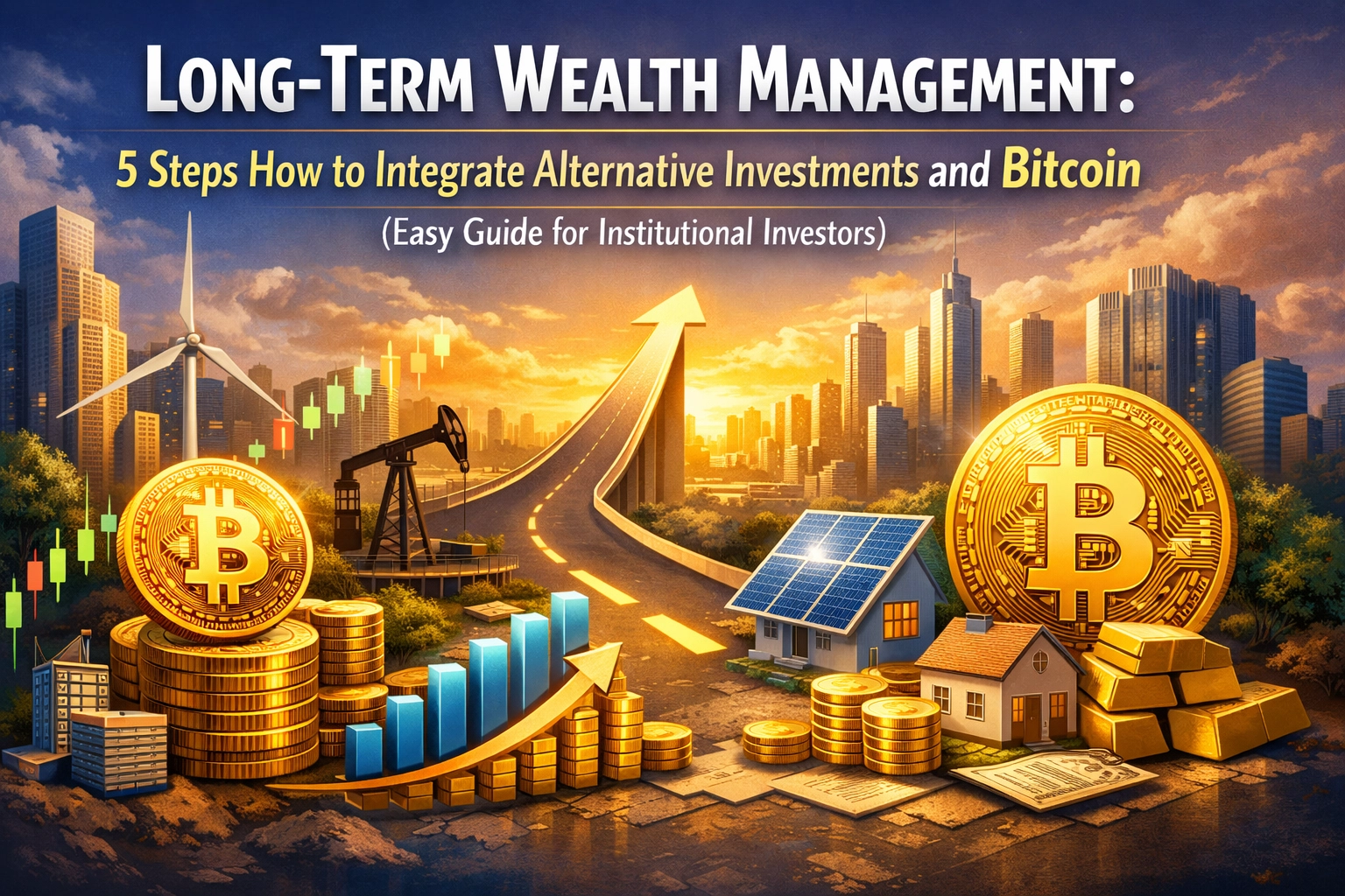 [HERO] Long-Term Wealth Management: 5 Steps How to Integrate Alternative Investments and Bitcoin (Easy Guide for Institutional Investors)