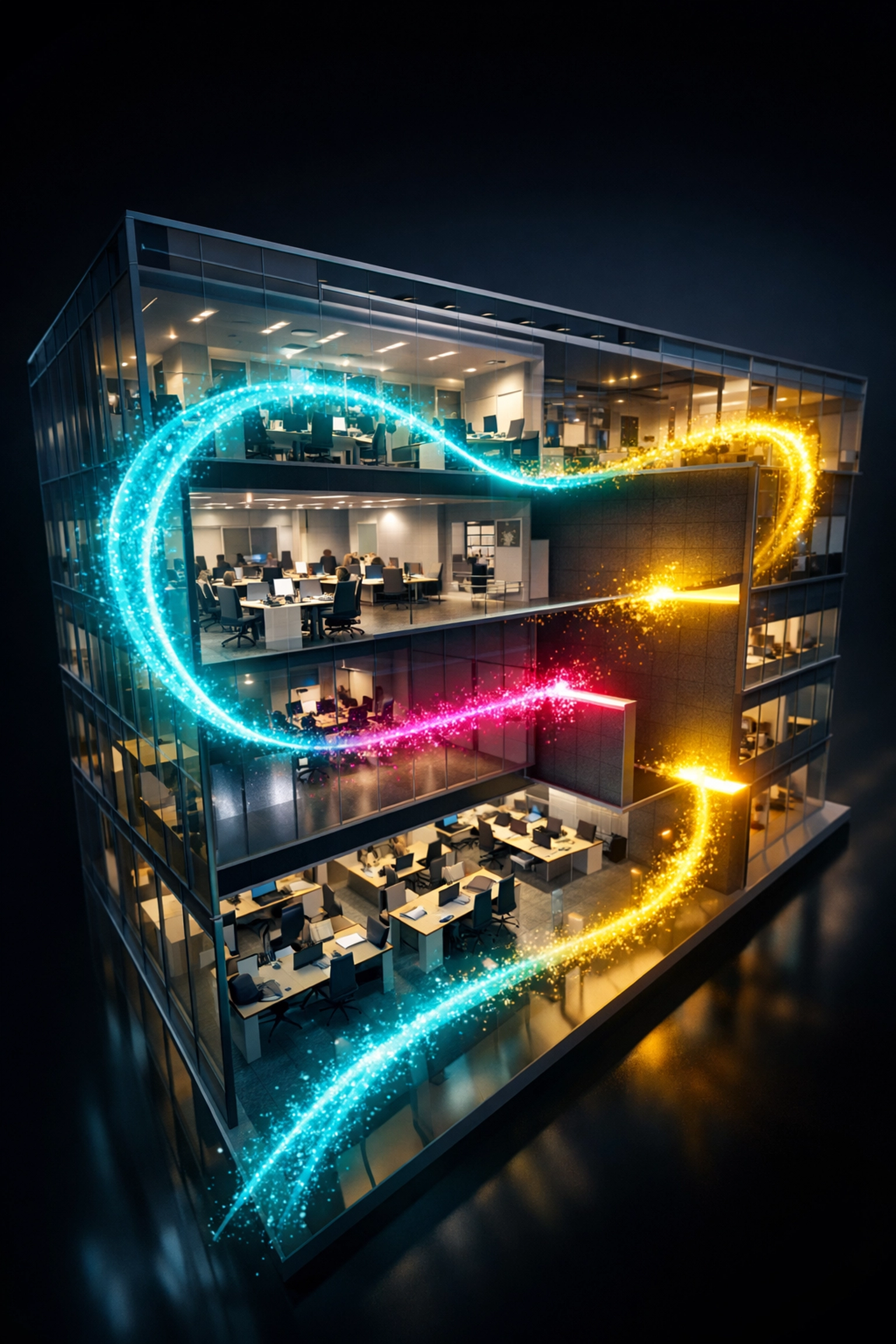 10 Reasons Your Business Process Automation Isn't Working (And How to Fix It Right Now) 4 Data flow visualization showing integrated automation between business departments and systems