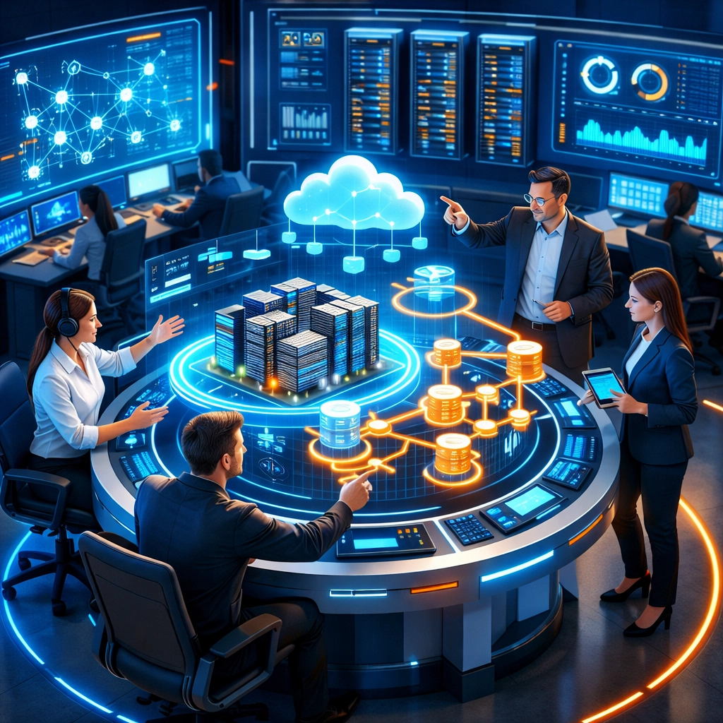 ServiceNow ITOM operations center monitoring infrastructure and automated workflows