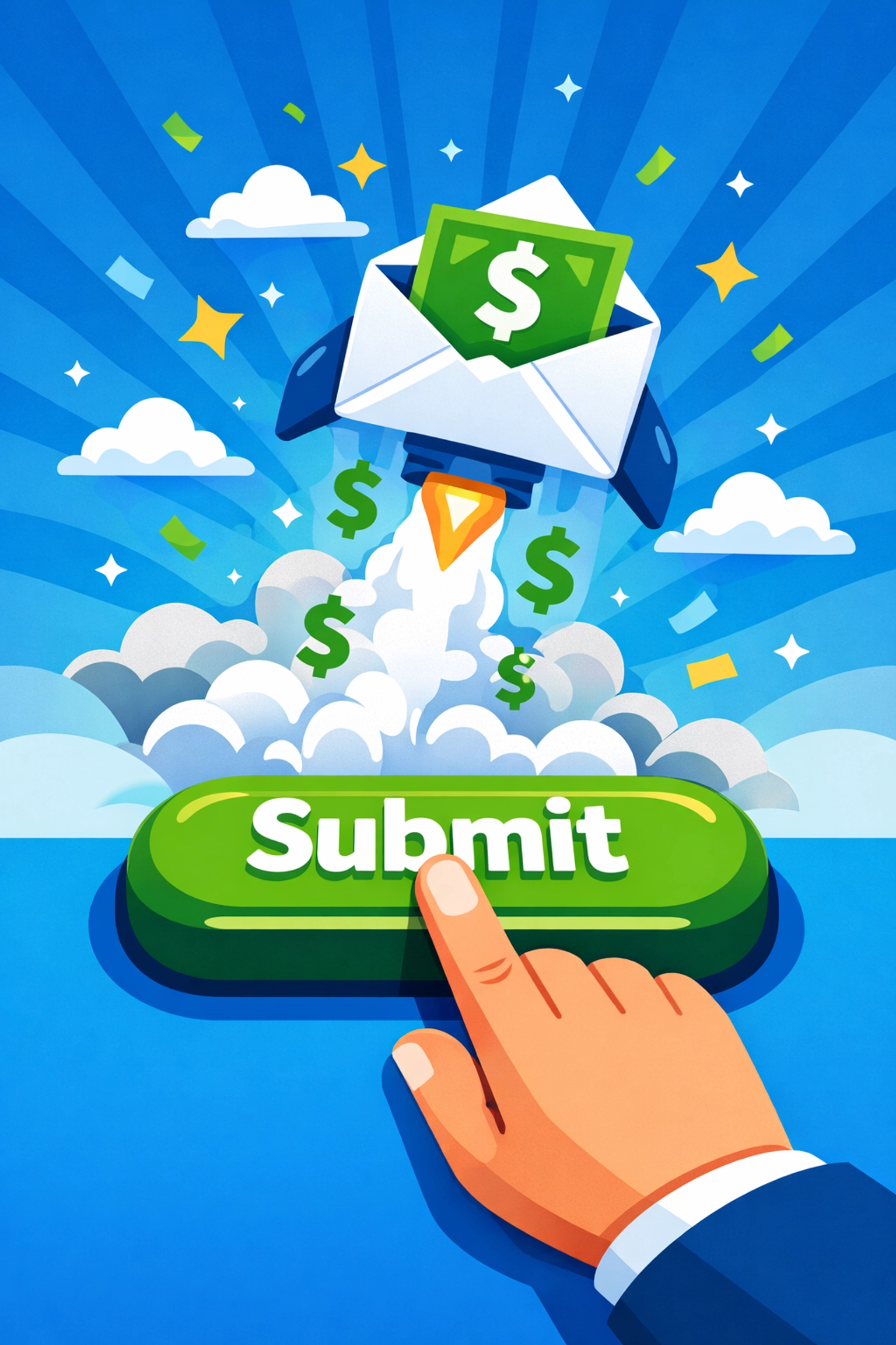 Submitting a virtual tax return to receive a maximized tax refund through secure electronic filing.