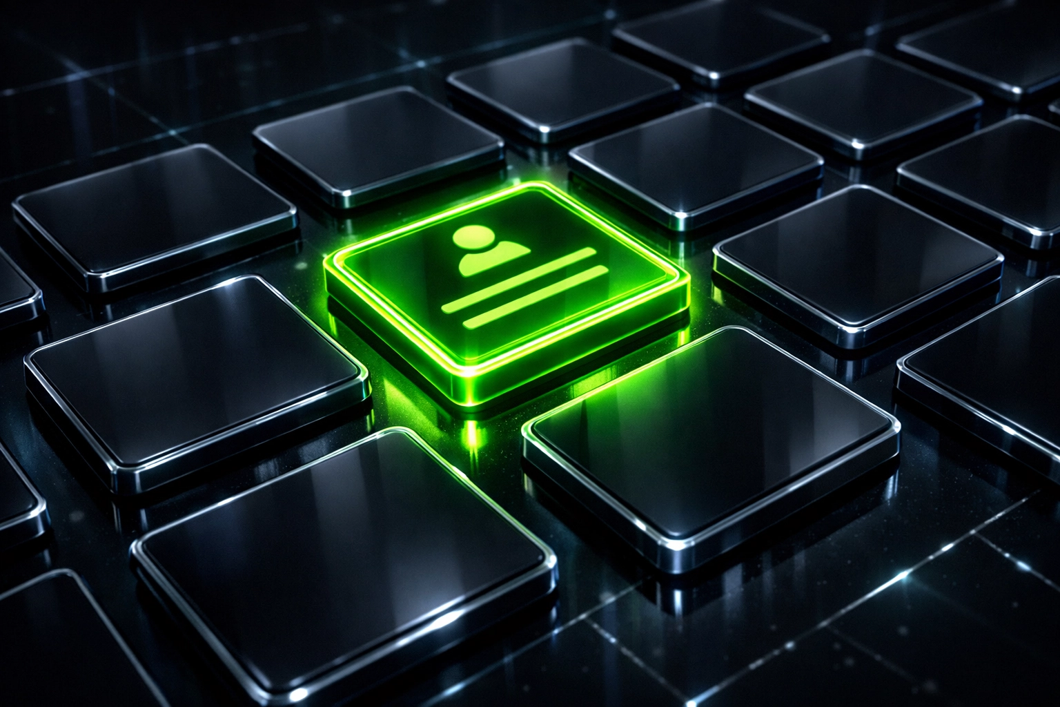 Highlighted digital tile representing a standout business listing in a crowded online marketplace.