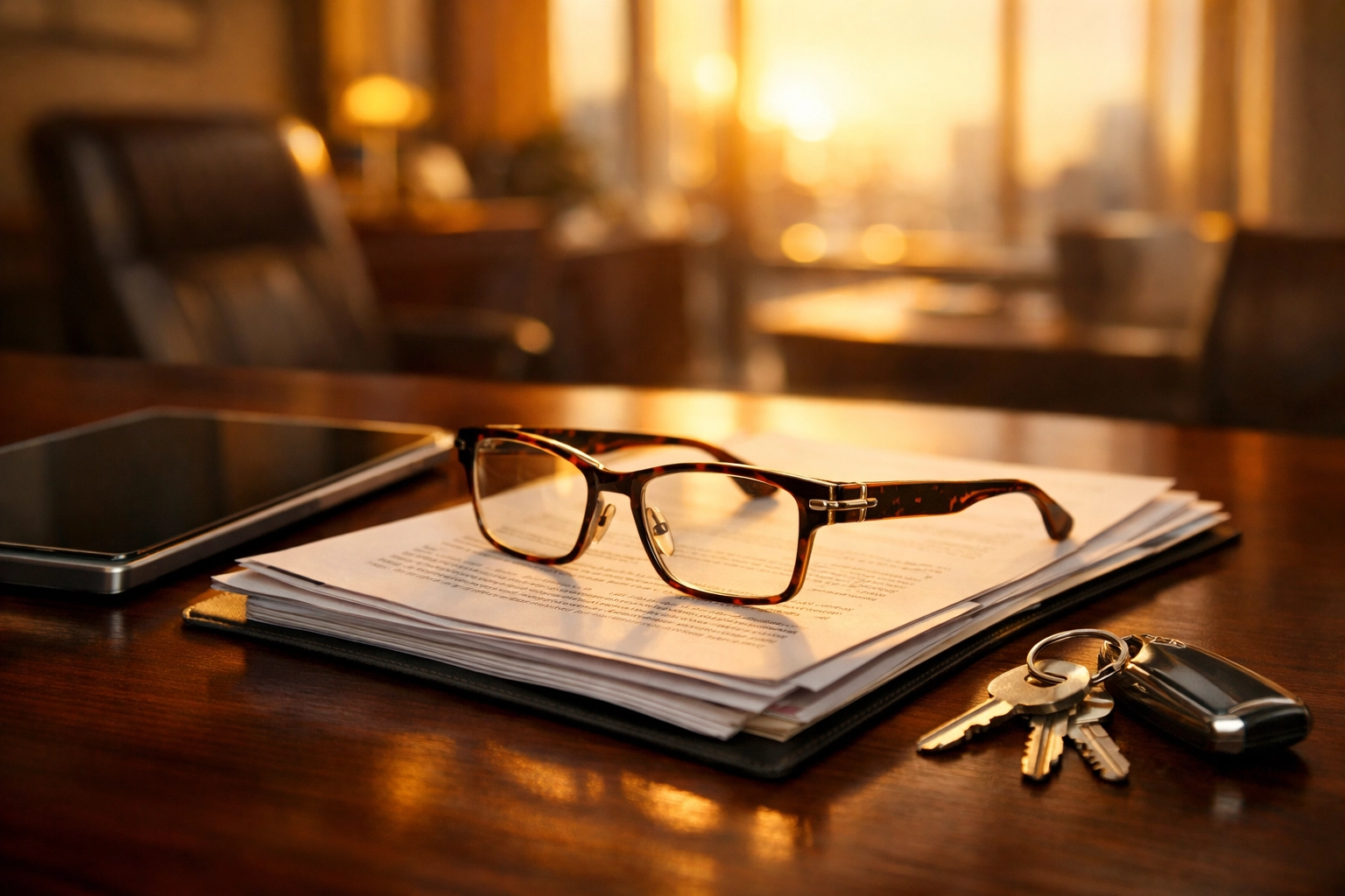 Organized legal recovery documents and digital tablet for starting a romance scam claim.