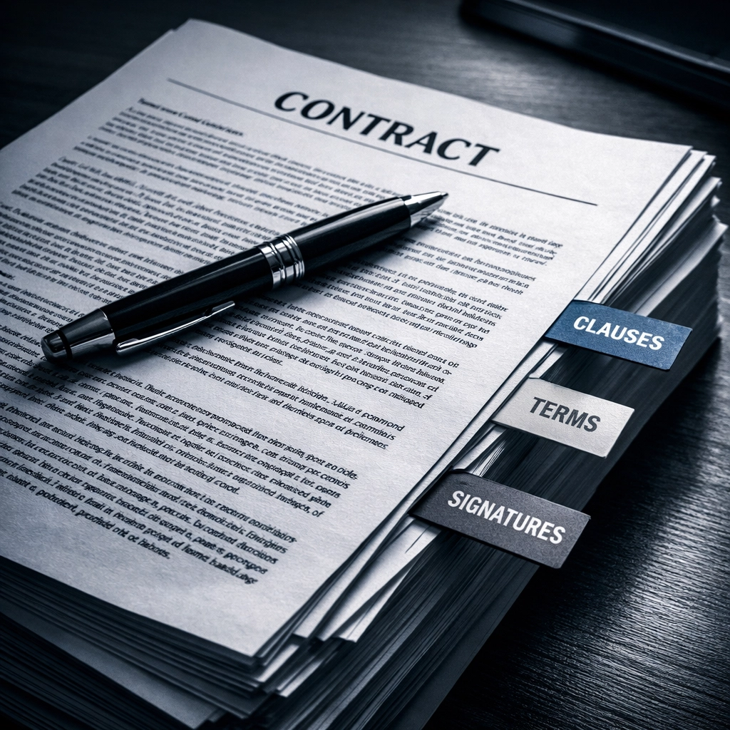 Business sale contract documents reviewed by professional broker in North Carolina