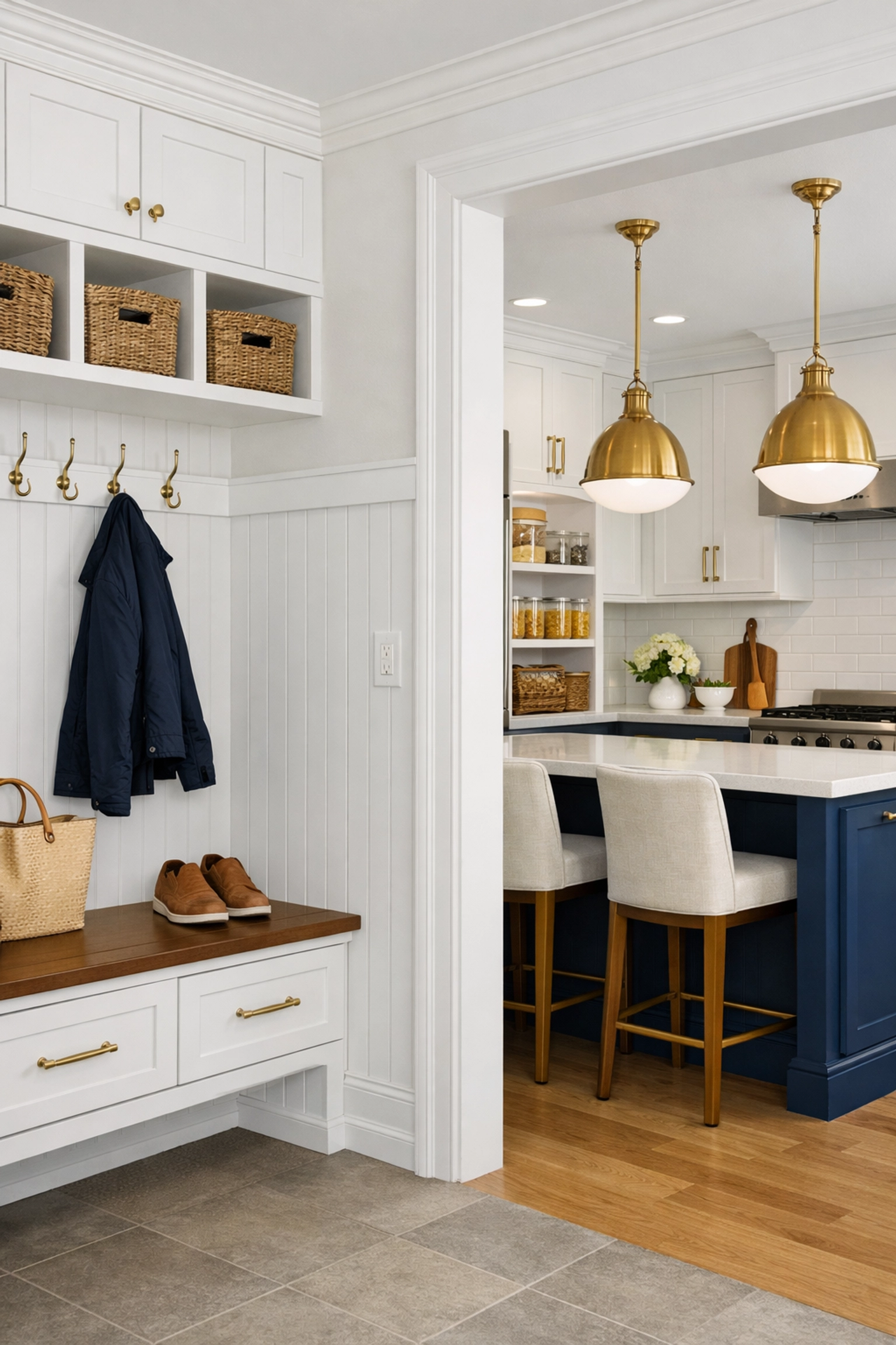 Professionally cleaned suburban kitchen showing the detail of a move-out cleaning service in Massachusetts.