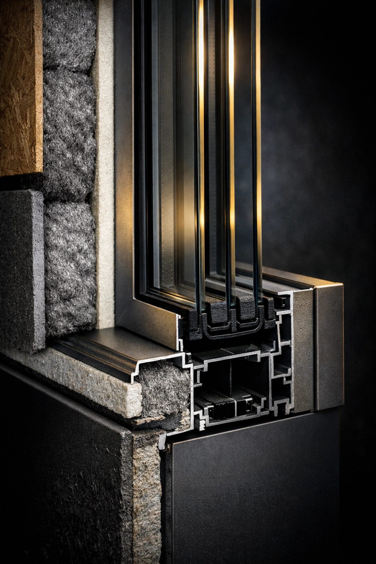 High-performance triple glazing and wall insulation for a fabric-first renovation in West Sussex.