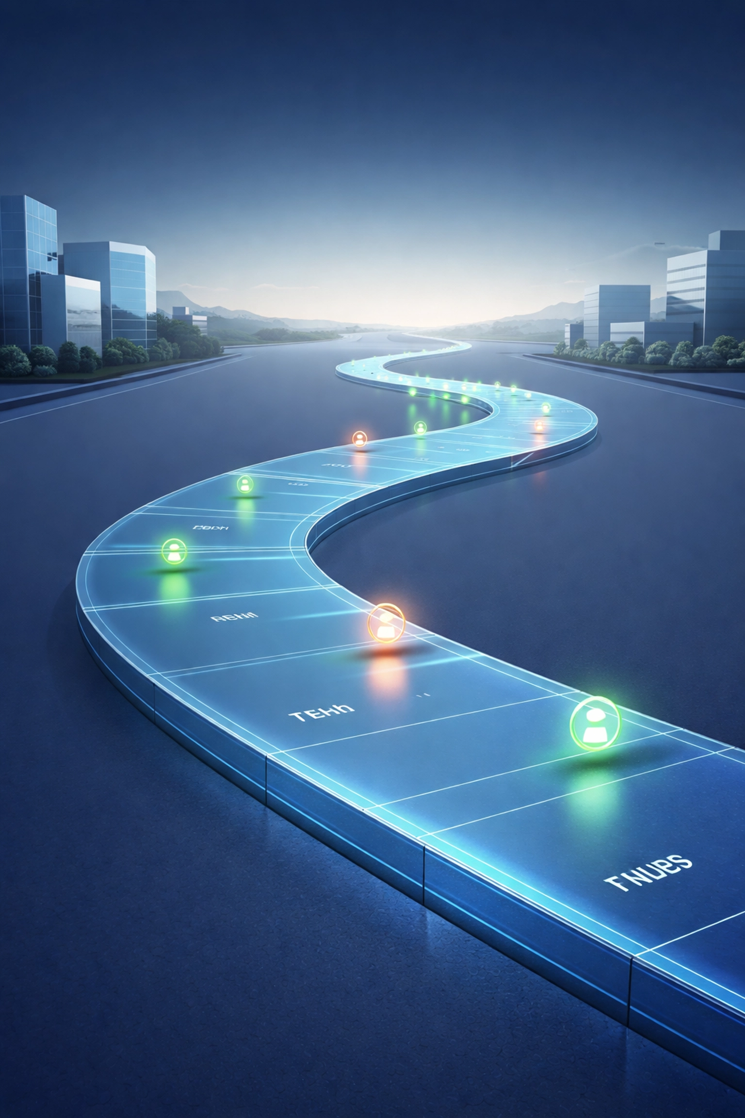 Pathway representing a clear cash flow timeline