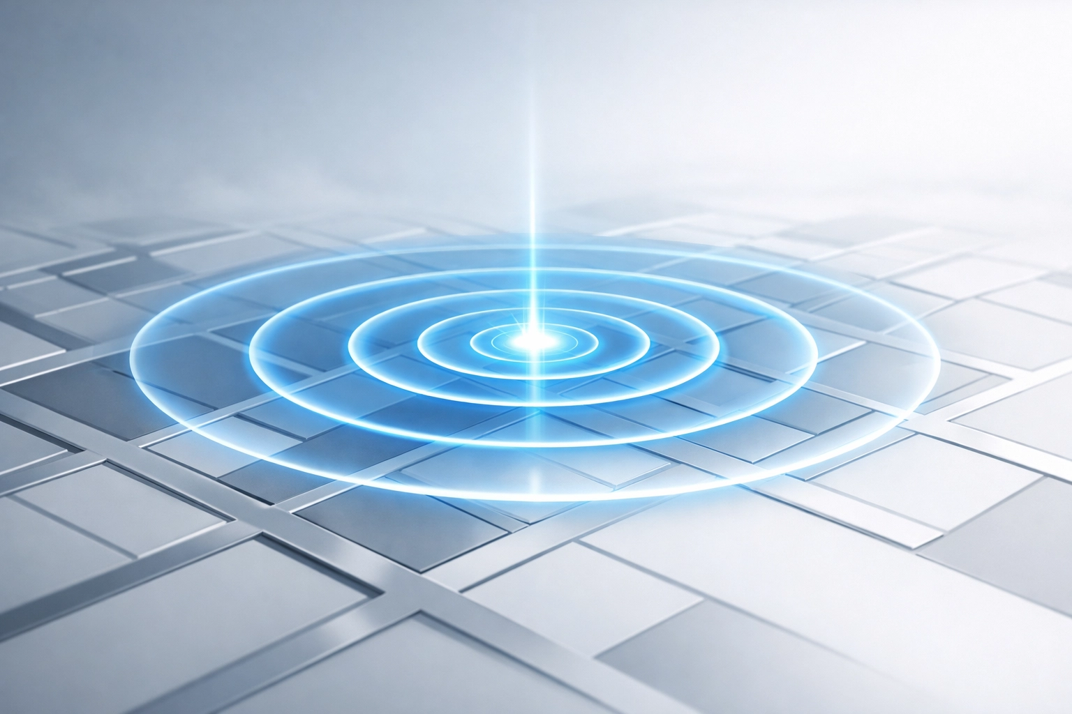 A digital pulse on a map representing automated local SEO growth and business visibility.