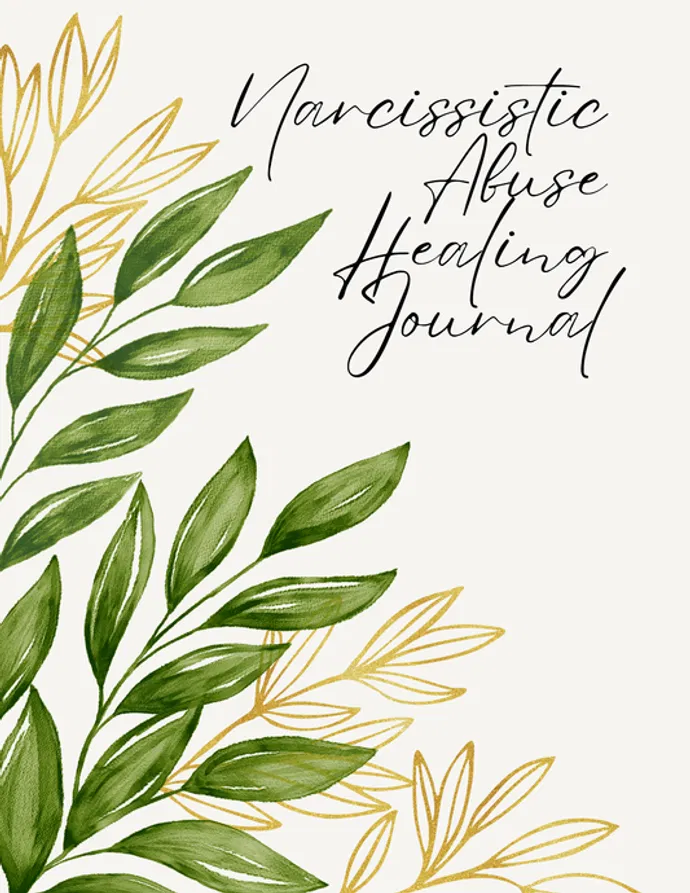 narcissistic-abuse-healing-journal-watercolor-leaves-cream-background.webp