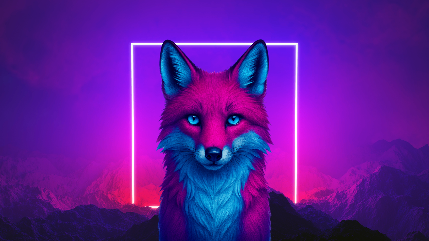 FoxEdge Digital Neon Fox