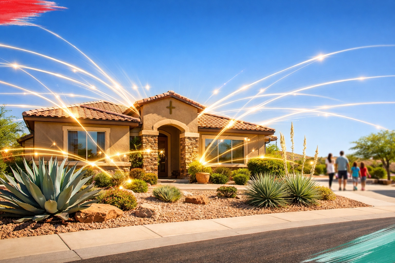Modern Arizona home with digital light trails symbolizing maximum market exposure in the 2026 Phoenix housing market. Modern Arizona home with digital light trails symbolizing maximum market exposure in the 2026 Phoenix housing market.