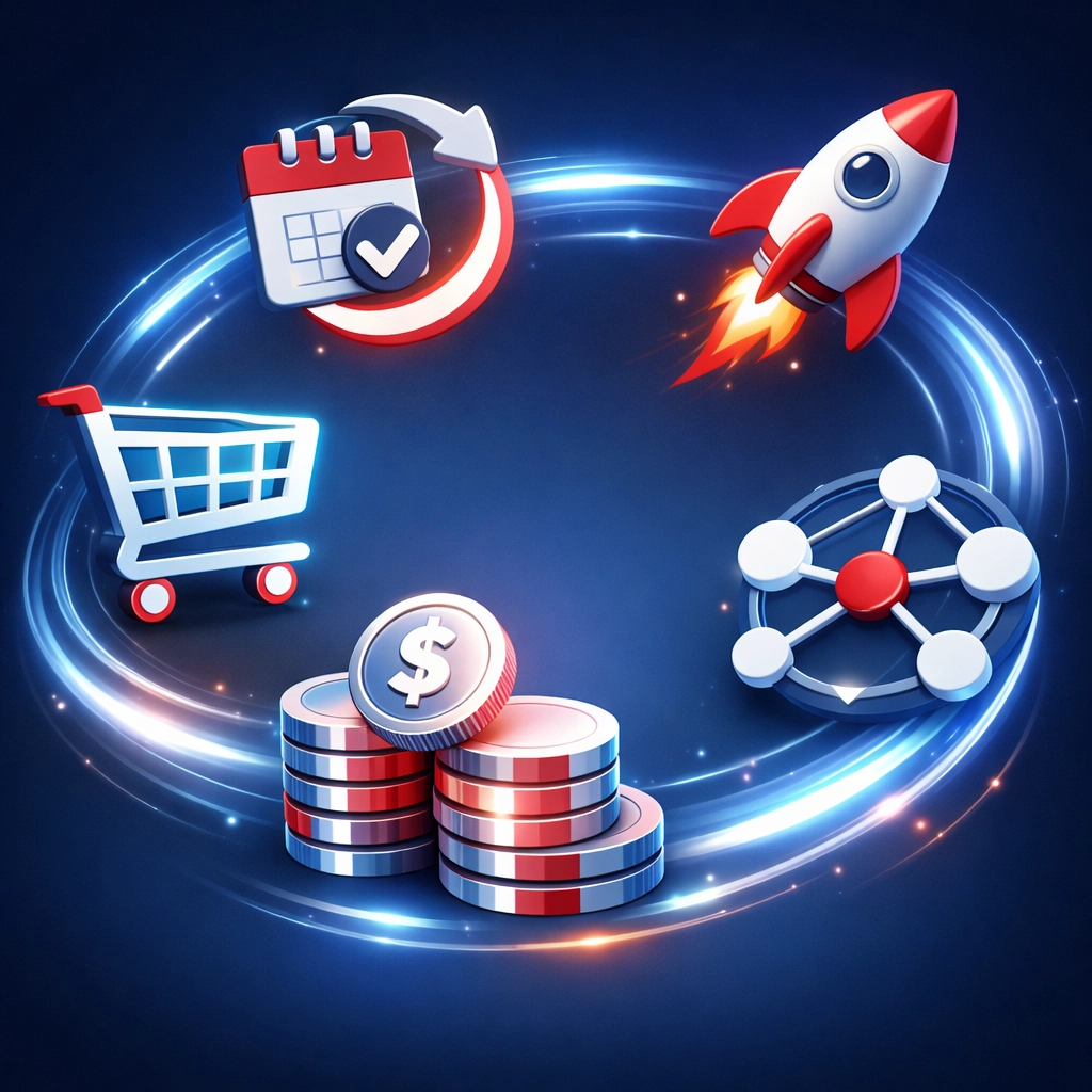 Multiple online business model options including e-commerce, digital products, and subscriptions