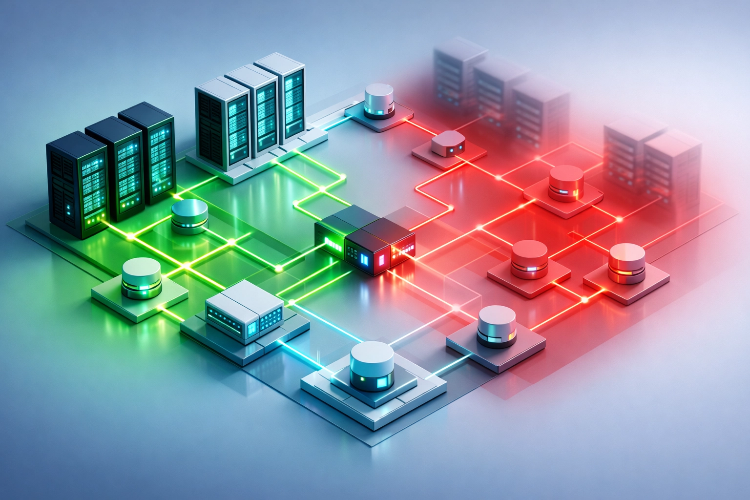 ServiceNow ITOM network topology showing discovery blind spots and infrastructure visibility gaps in CMDB