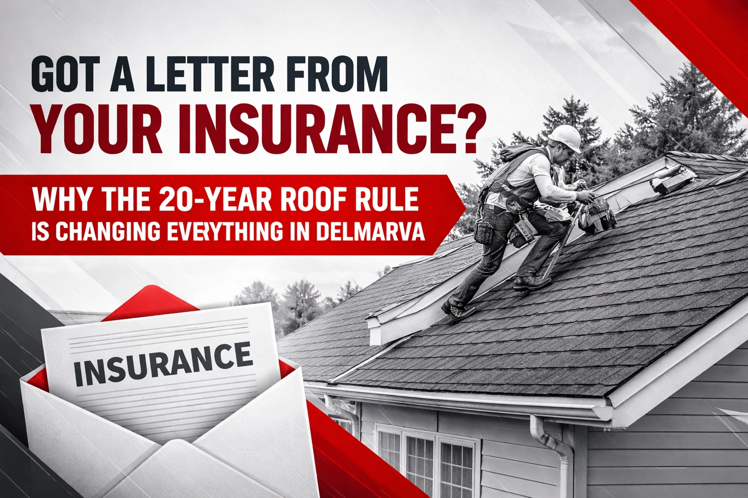 [HERO] Got a Letter from Your Insurance? Why the 20-Year Roof Rule is Changing Everything in Delmarva